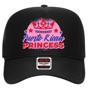 Puerto Rican Princess High Crown Mesh Back Trucker Hat