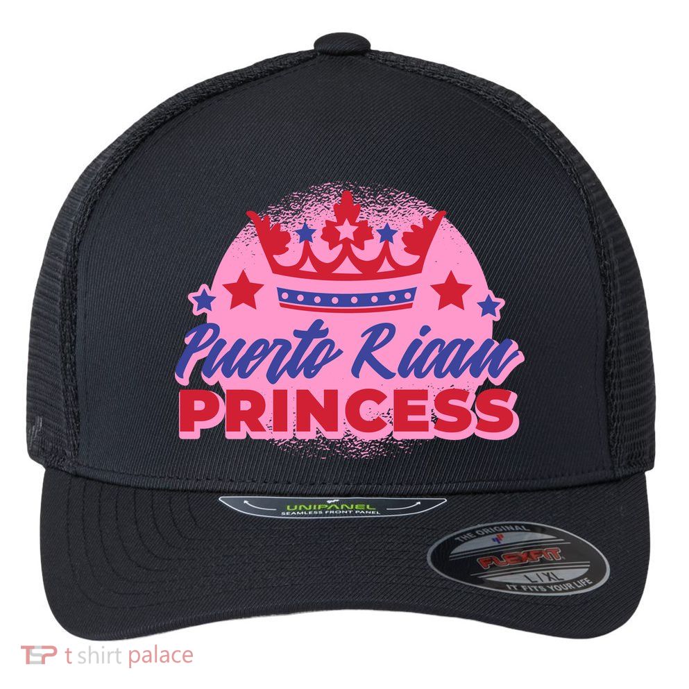 Puerto Rican Princess Flexfit Unipanel Trucker Cap