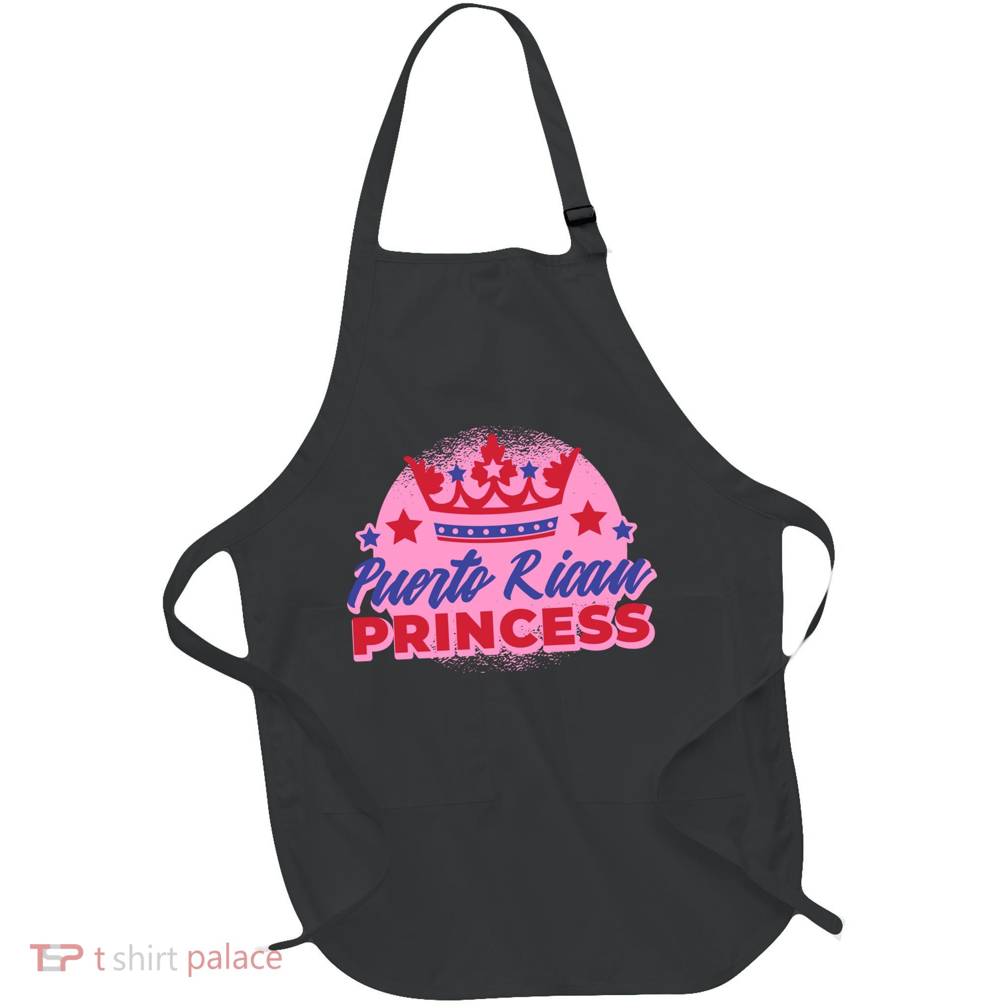 Puerto Rican Princess Full-Length Apron With Pockets