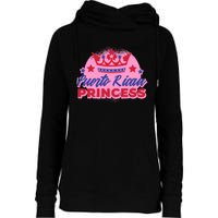 Puerto Rican Princess Womens Funnel Neck Pullover Hood