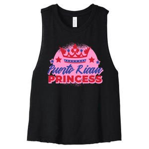 Puerto Rican Princess Women's Racerback Cropped Tank