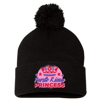 Puerto Rican Princess Pom Pom 12in Knit Beanie