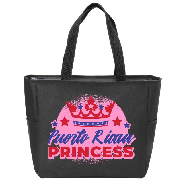 Puerto Rican Princess Zip Tote Bag