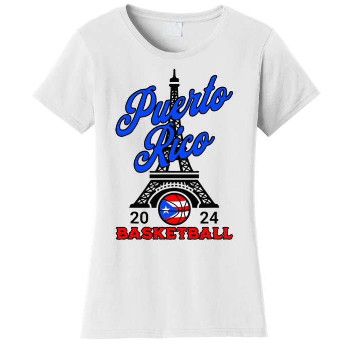 Puerto Rican Pride Basketball Sport Puerto Rico Flag Boricua Women's T-Shirt