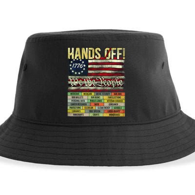 Penguin Resist Penguins Protest Against Tariffs Sustainable Bucket Hat