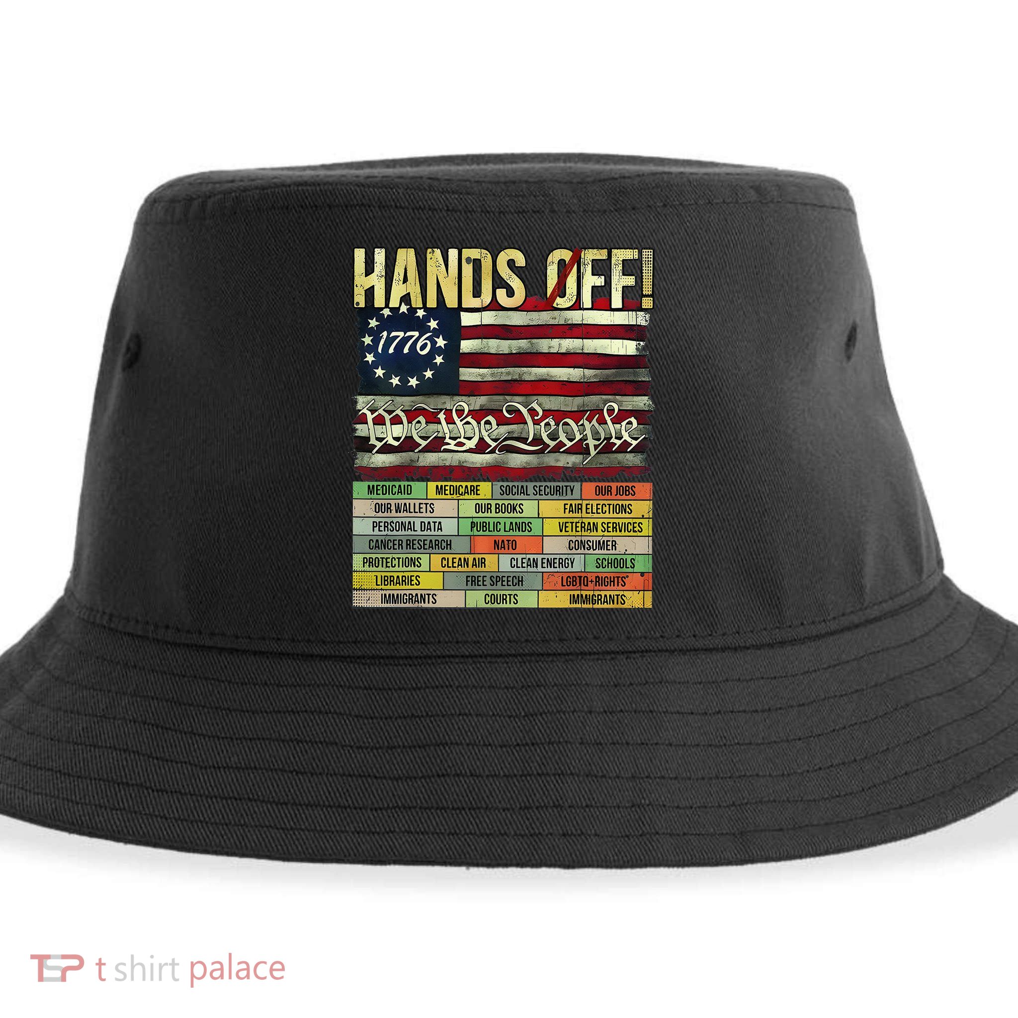Penguin Resist Penguins Protest Against Tariffs Sustainable Bucket Hat