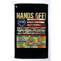 Penguin Resist Penguins Protest Against Tariffs Golf Towel