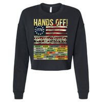 Penguin Resist Penguins Protest Against Tariffs Cropped Pullover Crew