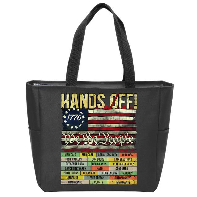 Penguin Resist Penguins Protest Against Tariffs Zip Tote Bag