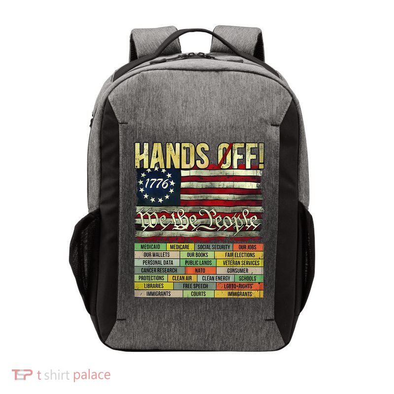 Penguin Resist Penguins Protest Against Tariffs Vector Backpack