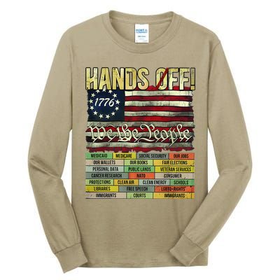 Penguin Resist Penguins Protest Against Tariffs Tall Long Sleeve T-Shirt