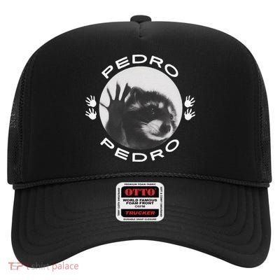 Pedro Raccoon High Crown Mesh Back Trucker Hat