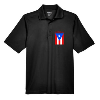 Puerto Rican Quebradillas Puerto Rico Flag Men's Origin Performance Pique Polo