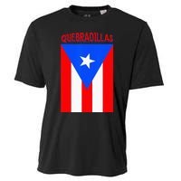 Puerto Rican Quebradillas Puerto Rico Flag Cooling Performance Crew T-Shirt