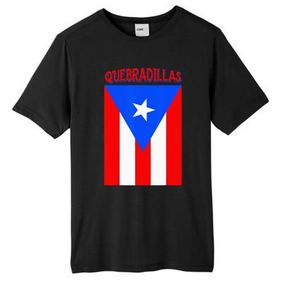 Puerto Rican Quebradillas Puerto Rico Flag Tall Fusion ChromaSoft Performance T-Shirt