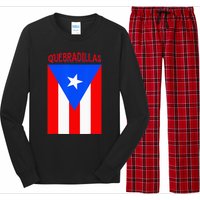 Puerto Rican Quebradillas Puerto Rico Flag Long Sleeve Pajama Set