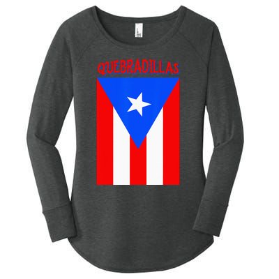 Puerto Rican Quebradillas Puerto Rico Flag Women's Perfect Tri Tunic Long Sleeve Shirt