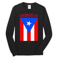 Puerto Rican Quebradillas Puerto Rico Flag Tall Long Sleeve T-Shirt