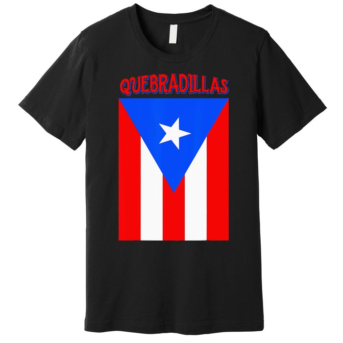 Puerto Rican Quebradillas Puerto Rico Flag Premium T-Shirt