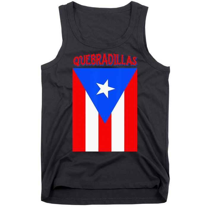 Puerto Rican Quebradillas Puerto Rico Flag Tank Top