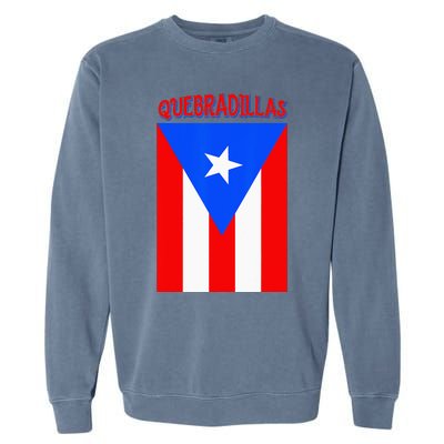 Puerto Rican Quebradillas Puerto Rico Flag Garment-Dyed Sweatshirt