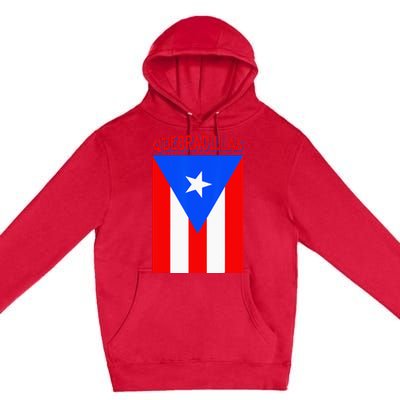 Puerto Rican Quebradillas Puerto Rico Flag Premium Pullover Hoodie