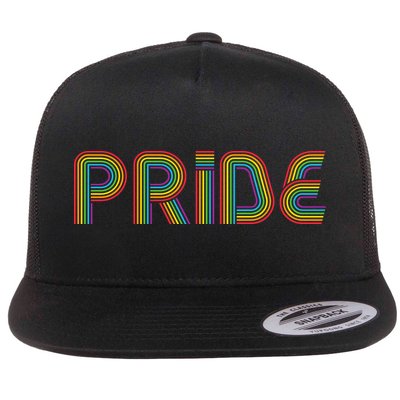 Pride Rainbow Retro Celebration Flatbill Hat