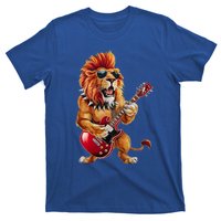 Punk RockN Roll Lion Goth Guitar Band Funny Lion Lover Gift T-Shirt