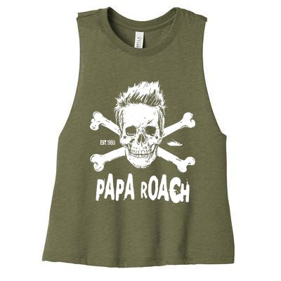 Papa Roach Rocktober Women's Racerback Cropped Tank