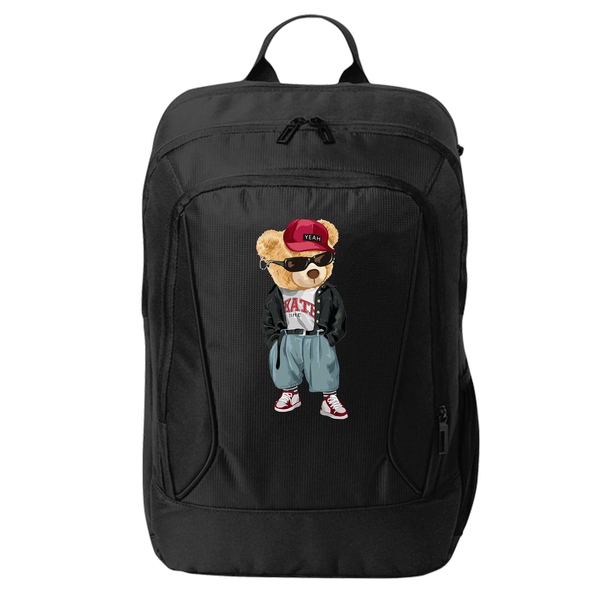 Punk Rocker Rapper Popster Punker Teddy Bear Rap Hip Hop City Backpack