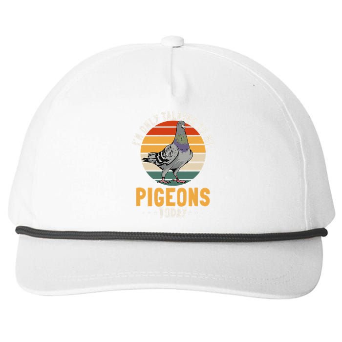 Pigeon Racing Retro Vintage Birdwatching Breeder Snapback Five-Panel Rope Hat