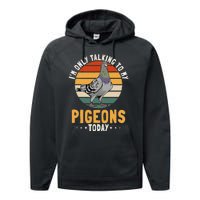 Pigeon Racing Retro Vintage Birdwatching Breeder Performance Fleece Hoodie