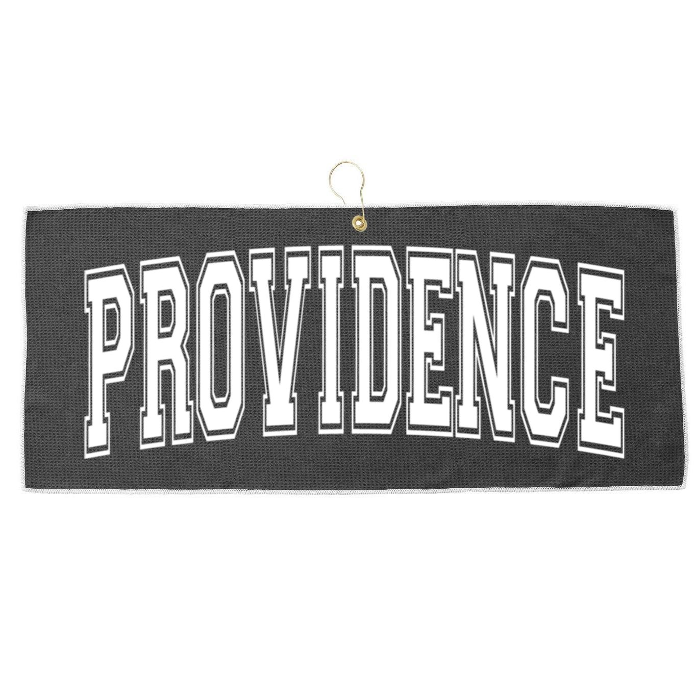 Providence Ri Rhode Island Usa Vintage Sports Varsity Style Cool Gift Large Microfiber Waffle Golf Towel