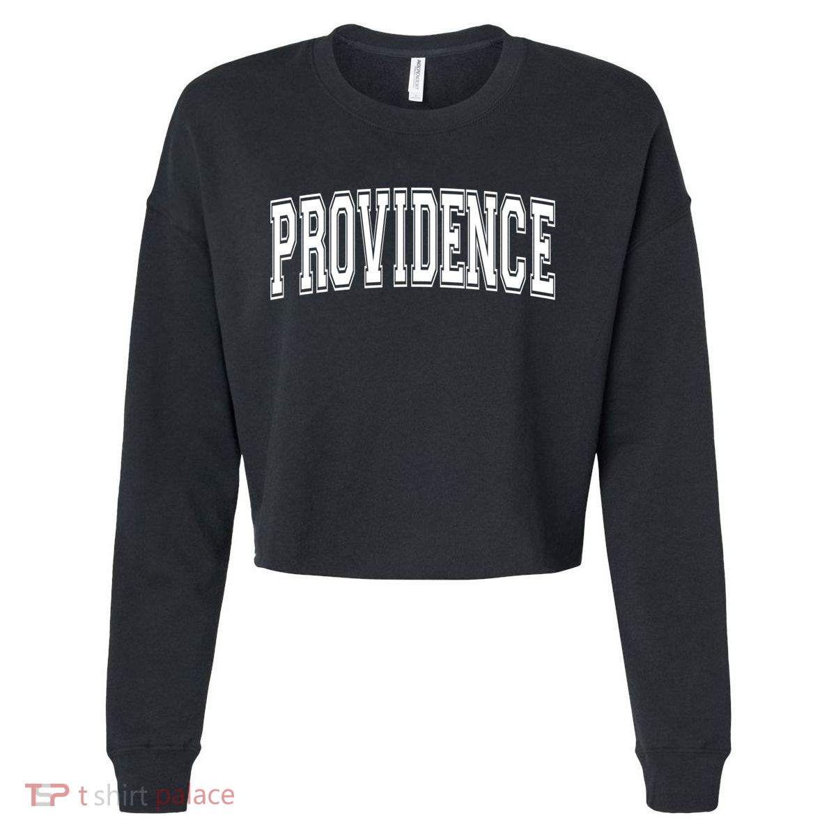 Providence Ri Rhode Island Usa Vintage Sports Varsity Style Cool Gift Cropped Pullover Crew