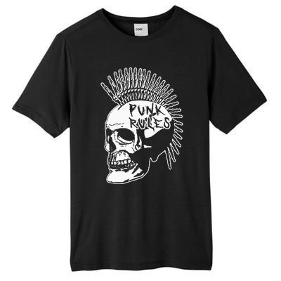 Punk Rock Rules Heavy Metal Skull Punker Rocker Mohawk Music Tall Fusion ChromaSoft Performance T-Shirt