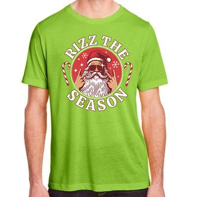 Punk Rock Retro Rizz The Season Funny Santa Clause Rizzler Adult ChromaSoft Performance T-Shirt