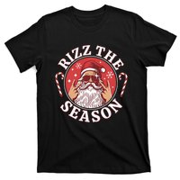 Punk Rock Retro Rizz The Season Funny Santa Clause Rizzler T-Shirt