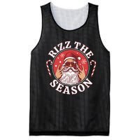 Punk Rock Retro Rizz The Season Funny Santa Clause Rizzler Mesh Reversible Basketball Jersey Tank