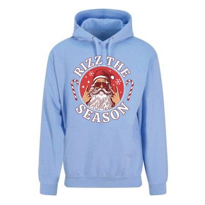 Punk Rock Retro Rizz The Season Funny Santa Clause Rizzler Unisex Surf Hoodie