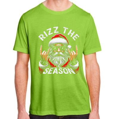 Punk Rock Retro Rizz The Season Funny Santa Clause Rizzler Adult ChromaSoft Performance T-Shirt