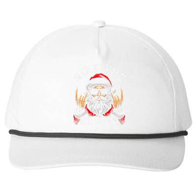 Punk Rock Retro Rizz The Season Funny Santa Clause Rizzler Snapback Five-Panel Rope Hat