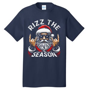 Punk Rock Retro Rizz The Season Funny Santa Clause Rizzler Tall T-Shirt