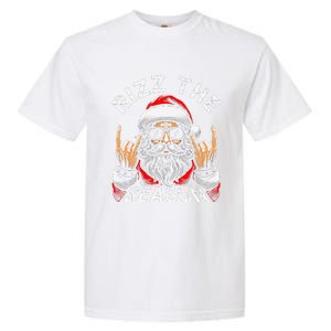 Punk Rock Retro Rizz The Season Funny Santa Clause Rizzler Garment-Dyed Heavyweight T-Shirt