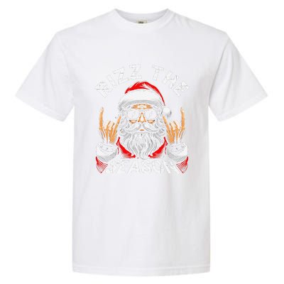 Punk Rock Retro Rizz The Season Funny Santa Clause Rizzler Garment-Dyed Heavyweight T-Shirt