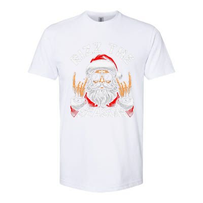 Punk Rock Retro Rizz The Season Funny Santa Clause Rizzler Softstyle CVC T-Shirt