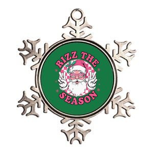 Punk Rock Retro Rizz The Season Funny Santa Clause Rizzler Metallic Star Ornament