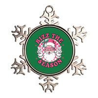 Punk Rock Retro Rizz The Season Funny Santa Clause Rizzler Metallic Star Ornament