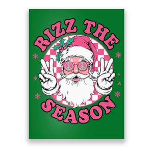 Punk Rock Retro Rizz The Season Funny Santa Clause Rizzler Poster