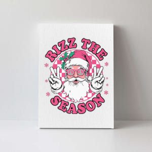 Punk Rock Retro Rizz The Season Funny Santa Clause Rizzler Canvas