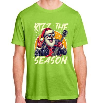 Punk Rock Retro Rizz The Season Funny Santa Clause Rizzler Adult ChromaSoft Performance T-Shirt